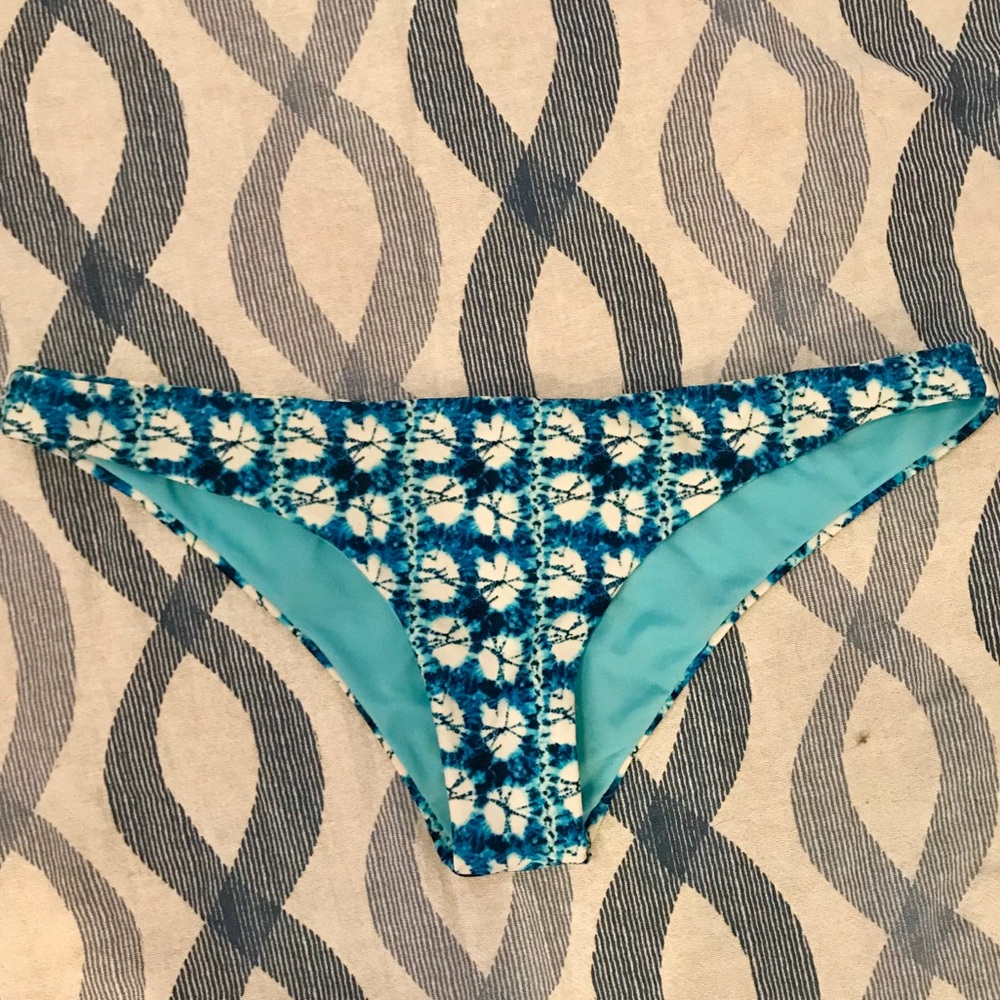 Blue Tie Dye bikini bottoms